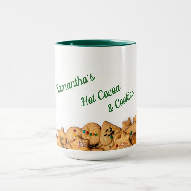 Taza Cacao caliente y cookies Mug personalizado (Centro)