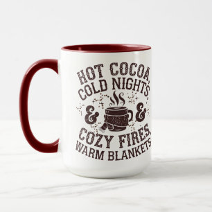 Taza Cacao caliente y Mug nocturno acogedor