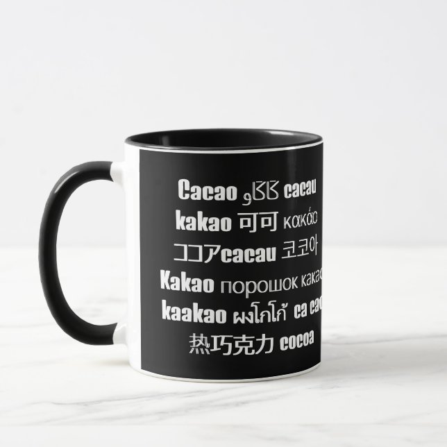 Taza CACAO internacional (Izquierda)