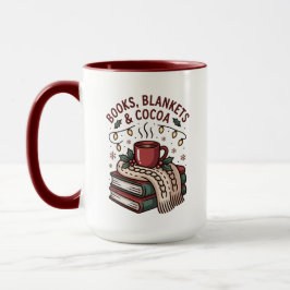 Taza Cacao Navideño Acogedor & Libro