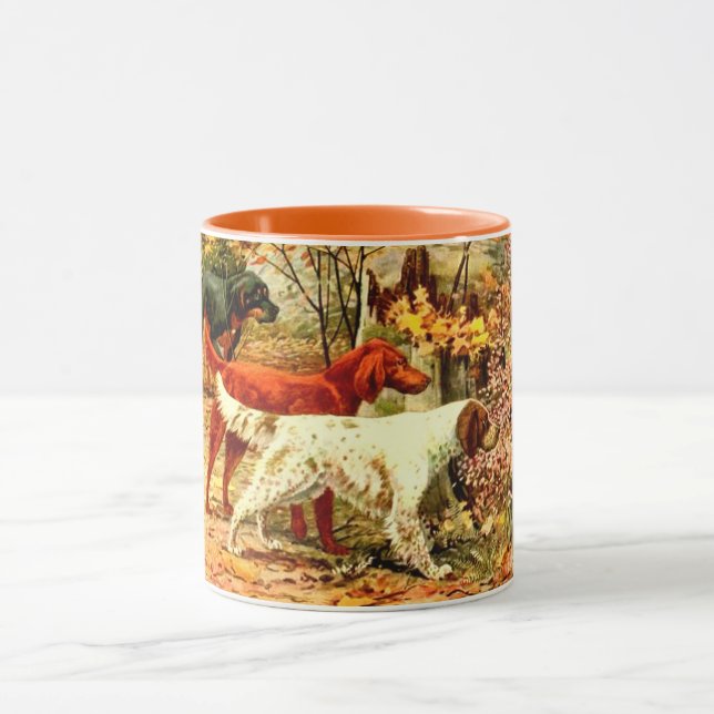Taza Cacería de perro de alcantarilla irlandesa en otoñ (Centro)