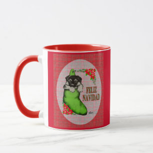 Taza Cachorrito Feliz Navidad