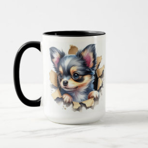 Taza cachorro de Chihuahua lindo