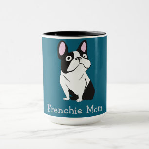 Taza Cachorro lindo, azul oscuro medio