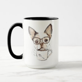 Taza Cachorro lindo bebiendo café
