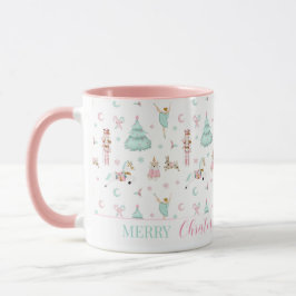 Taza Cachorrona rosada alegre Navidad Mug