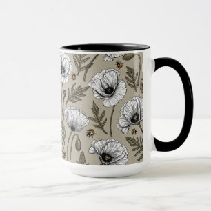 Taza Cachorros blancos y ladybugs