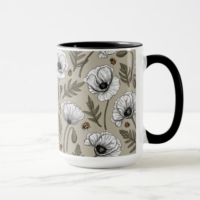 Taza Cachorros blancos y ladybugs (Derecha)