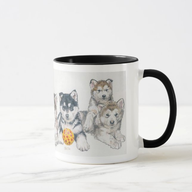 Taza Cachorros de Alaskan Malamute (Derecha)