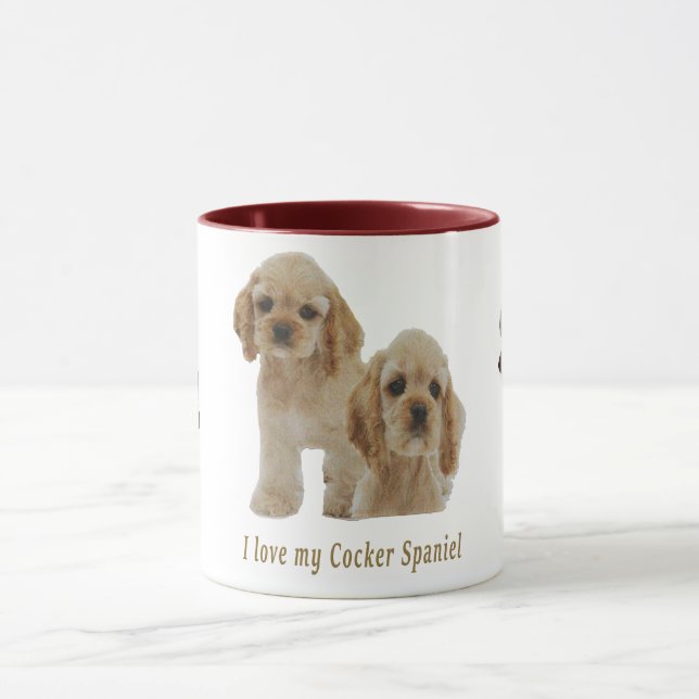Taza Cachorros de espanto de Cocker (Centro)