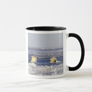 Taza Cachorros de oso polar jugando