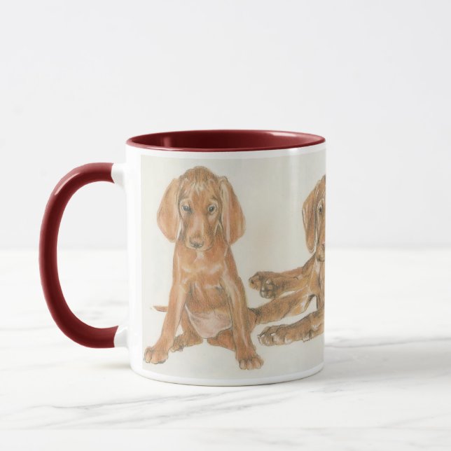 Taza Cachorros de Vizsla húngaros (Izquierda)