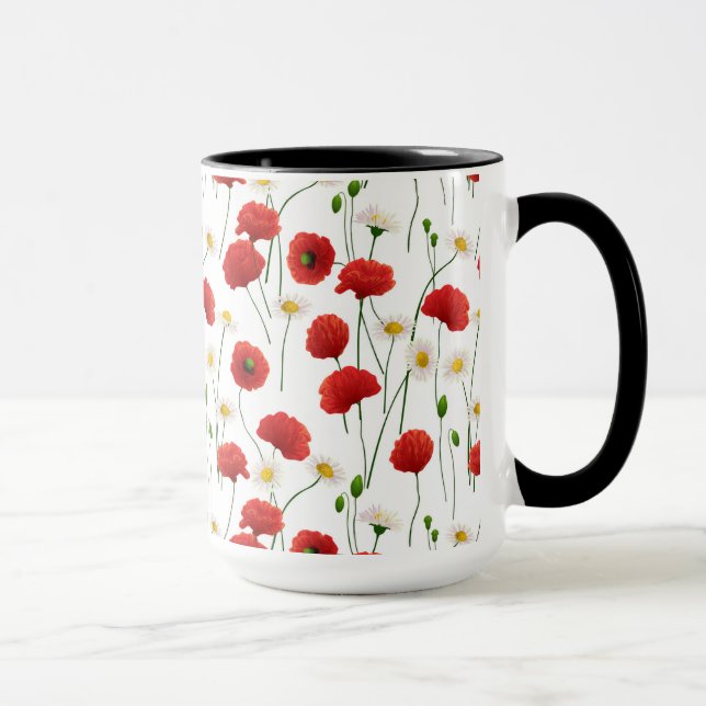 Taza Cachorros y daisias (Derecha)