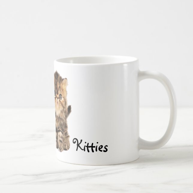 Taza Cachos de "mi gatito" y gatito de Bubs (Derecha)