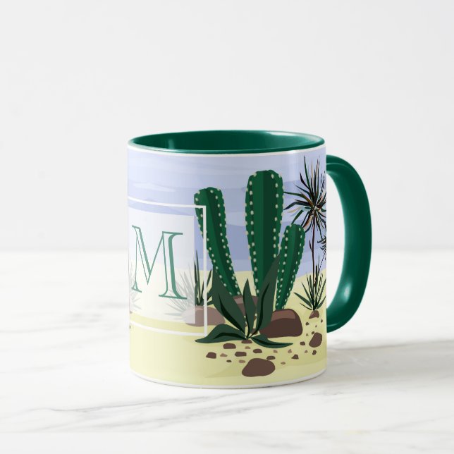 Taza Cacti, suculentos. (Anverso derecho)