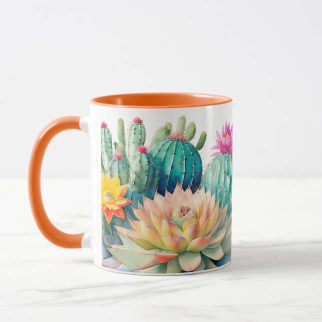Taza Cacti Y Suculento (Izquierda)
