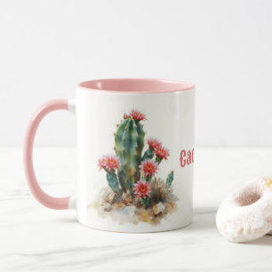 Taza Cactus Florido