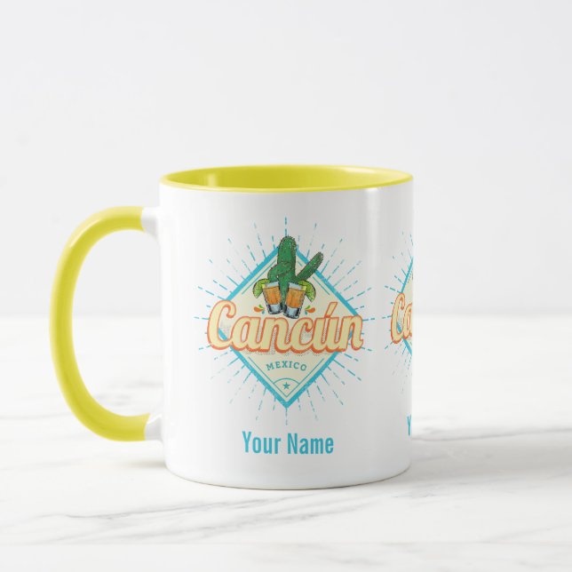 Taza Cactus Vintage Tequila (Izquierda)