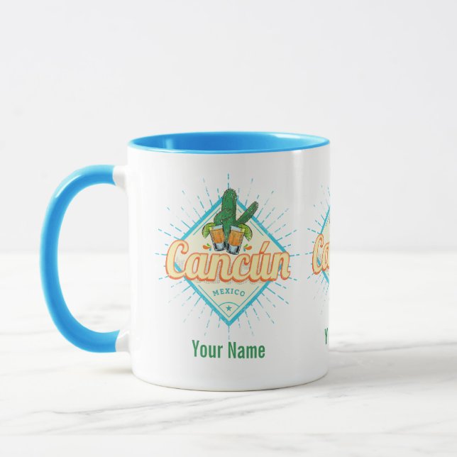 Taza Cactus Vintage Tequila (Izquierda)