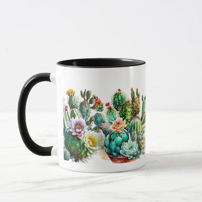 Taza Cactus y Suculentos (Izquierda)