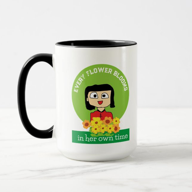 Taza cada flor florece en su propio tiempo (Izquierda)