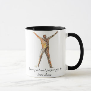 Taza Cada regalo bueno y perfecto está desde arriba