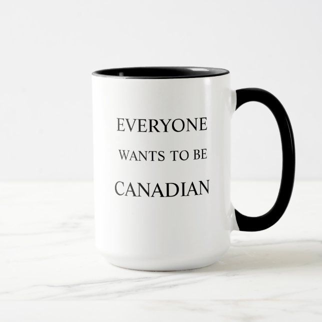Taza Cada uno quiere ser canadiense (Derecha)