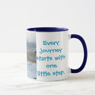 Taza Cada viaje comienza ..............