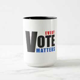 Taza Cada voto importa - tu voto es tu poder