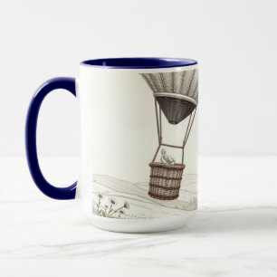 Taza Cadena de margaritas Globo aerostático Levantando