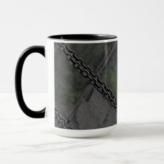 Taza Cadenas en madera de época