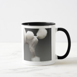 Taza Caderas del caniche, en fondo gris