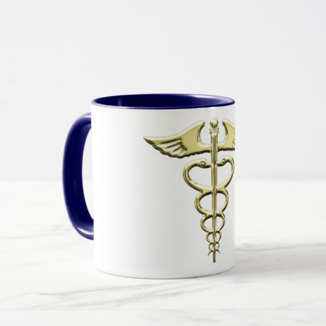 Taza Caduceus Gold (Anverso izquierdo)