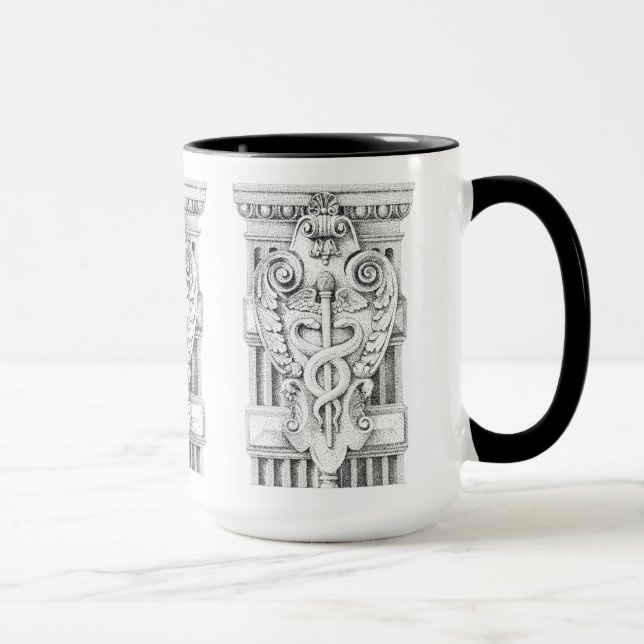 Taza CADUCEUS Tall Black Combo Mug (Derecha)