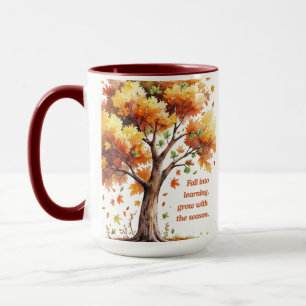 Taza Caer en el Aprendizaje – Otoño Inspirador