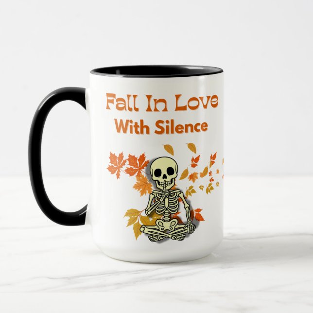 Taza Caer Enamorada del silencio - Skeleton Mug (Izquierda)