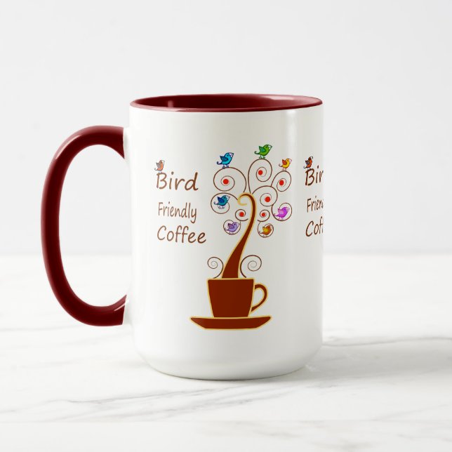 Taza Café Amigable con las Aves (Izquierda)