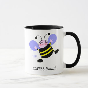 Taza Café Buzz Bumblebee Caffeine Addict Cute Funny