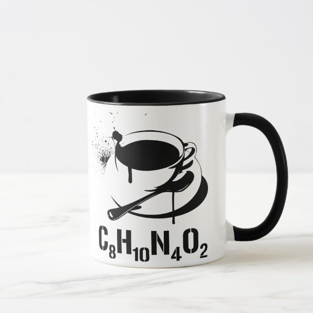 Taza Café C8H10N4O2 (Derecha)