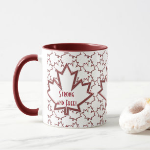 Taza Café canadiense de hoja de arce