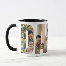 Café con collage de fotos personalizadas para Papá