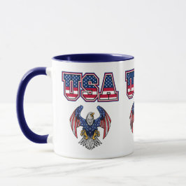 Taza Café con dos tonos de Personalizado American Pride