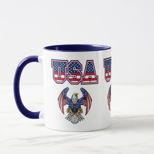 Taza Café con dos tonos de Personalizado American Pride (Izquierda)