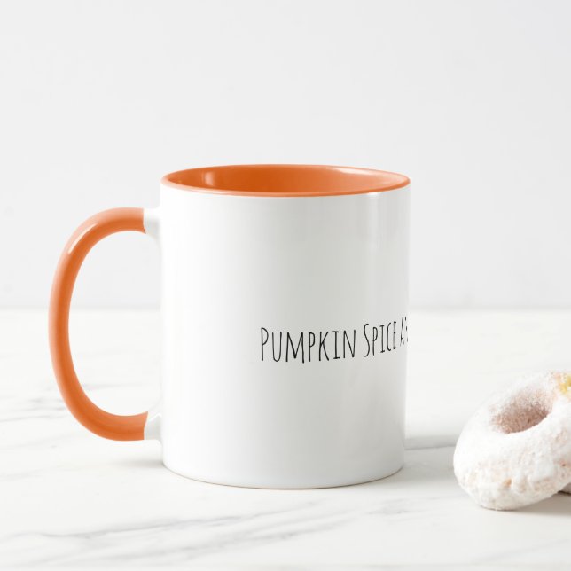 Taza Café con especias de calabaza (Con donut)