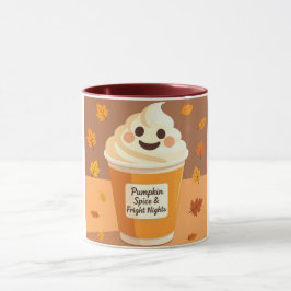 Taza Café con especias de calabaza - Halloween de otoño