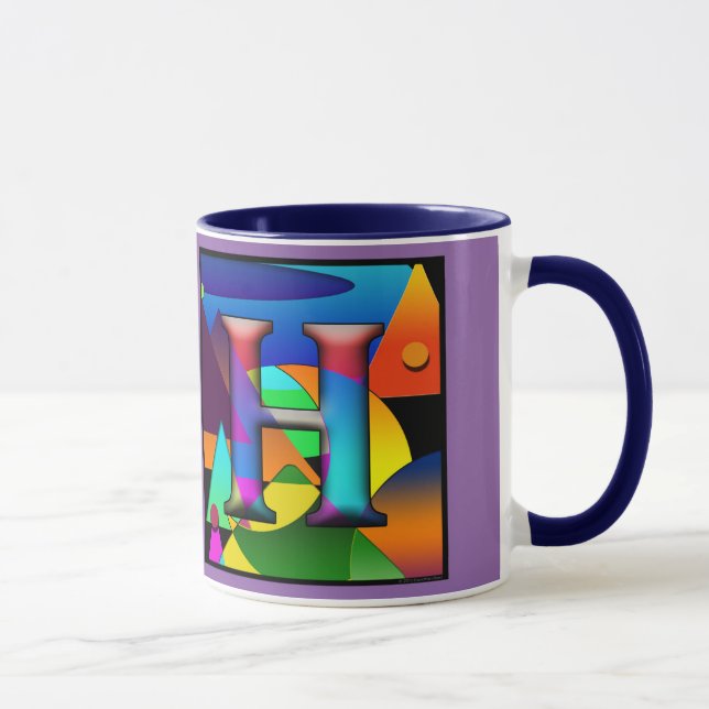 Taza Café con iniciales E & H (Derecha)
