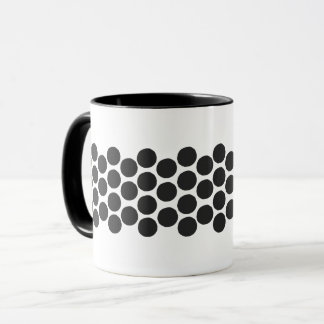 Taza Café con lunares negros clásicos