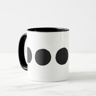Taza Café con lunares negros clásicos