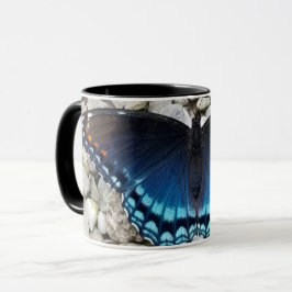 Taza Café con mariposa azul