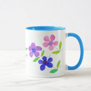 Taza Café con poder de flor Mug